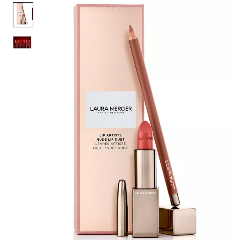BNIB Laura Mercier Lip Artiste Nude Lip Duet